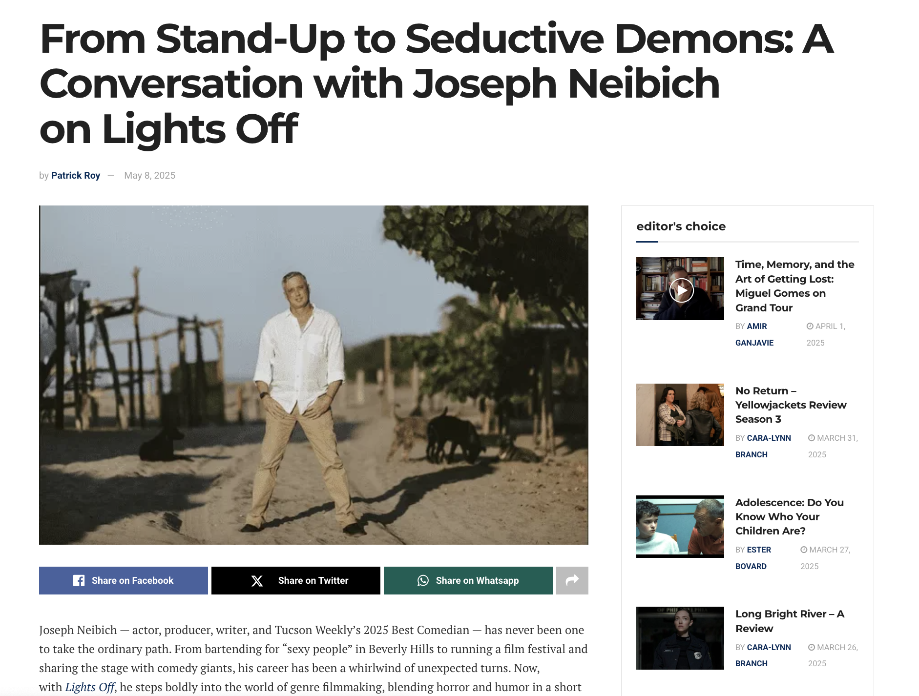 Joseph Neibich Nybyk Lights Off Convo
